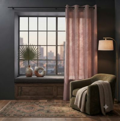Un rideau tamisant Bea chiné design et moderne