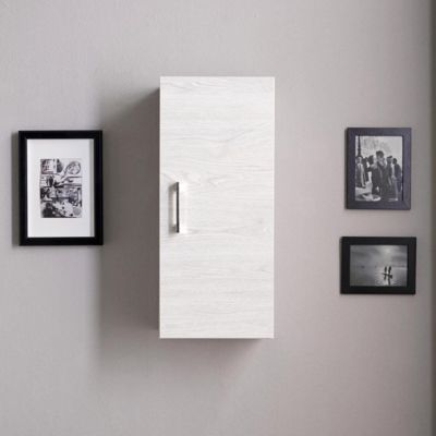 Unité Murale À Une Porte Avec Ouverture Réversible Chêne Blanc