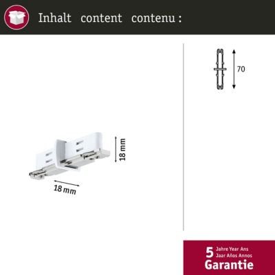 URail Accessoires Séparateur de circuit 70x18 mm Blanc signal