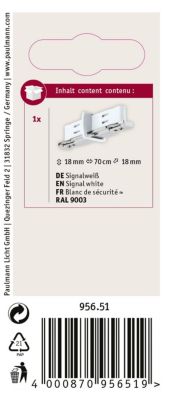 URail Accessoires Séparateur de circuit 70x18 mm Blanc signal