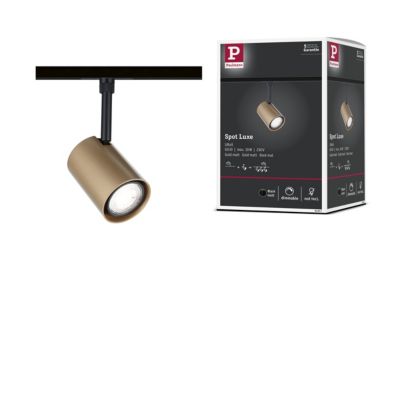 URail Spot sur rail Luxe GU10 max. 10W gradable 230V Doré mat, Noir mat
