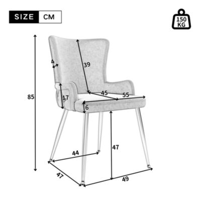 URBAN MEUBLE Ensemble table ronde marbre blanc doré avec 4 chaises beige