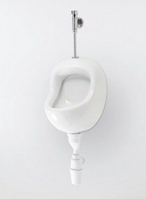 Urinoir en porcelaine, blanc, GoodHome Habera