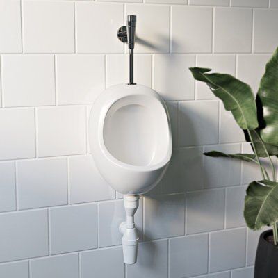 Urinoir en porcelaine, blanc, GoodHome Habera