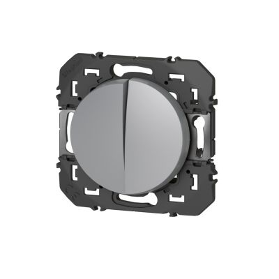 Va-et-vient et Poussoir Legrand Dooxie aluminium