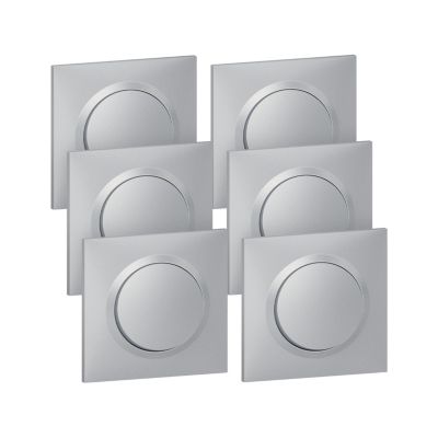 Va et vient Legrand Dooxie aluminium, lot de 6