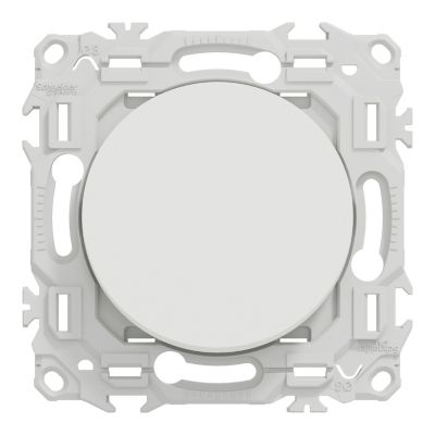 Va-et-vient ou poussoir, 10AX, blanc craie, Odace