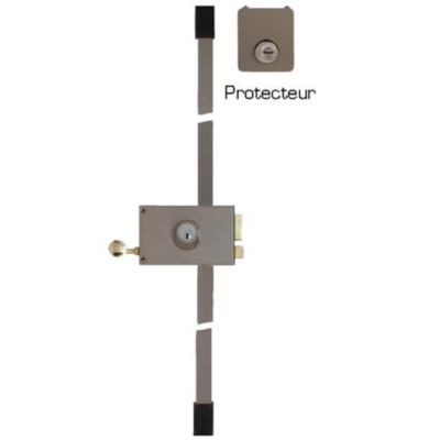 Vachette RADIALis 3 points horizontal multipoint A2P porte serrure droite