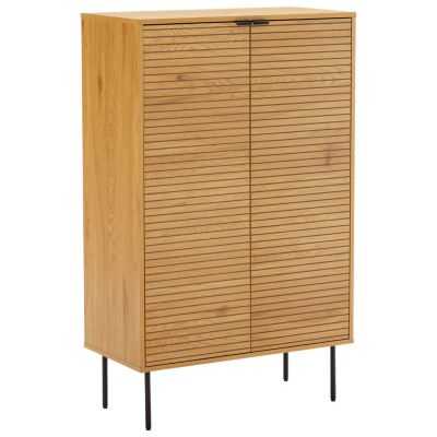 Vaisselier en bois 2 portes 80cm STINNA - Happy Garden