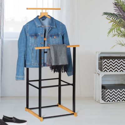 Valet De Chambre (Porte-Vêtements) IDIMEX Modèle JÖRG En Métal - Autoportant, 109 Cm (Neuf)