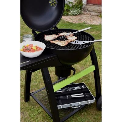 Valisette 9 ustensiles COOK'IN GARDEN CHEF BBQ - Accessoires en inox pour barbecue