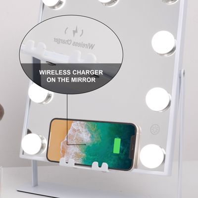 VANITII  Miroir de maquillage hollywood coiffeuse avec lumière 25x30cm - Enceinte Bluetooth