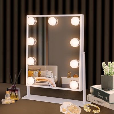 VANITII  Miroir de maquillage hollywood coiffeuse avec lumière 25x30cm