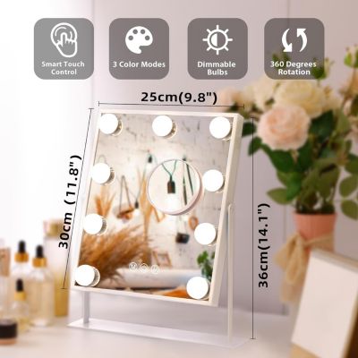 VANITII  Miroir de maquillage hollywood coiffeuse avec lumière 25x30cm