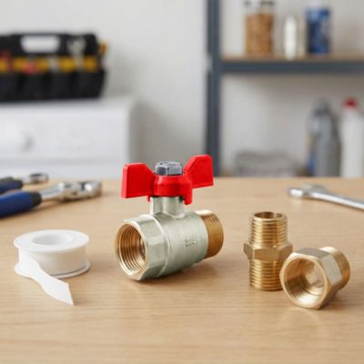 Vanne à sphère compacte mâle-femelle 12/17 Diall