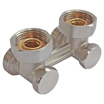 Vanne en h mono/bitube raccordement au sol 3/4"ek-3/4"  - Somatherm For You