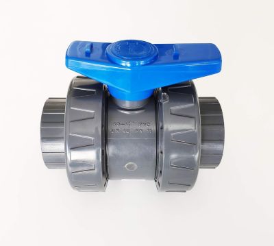 Vanne Interplast Fitt 50mm à coller double union démontable 5cm  50 mm PN16 PVC Pression Piscine