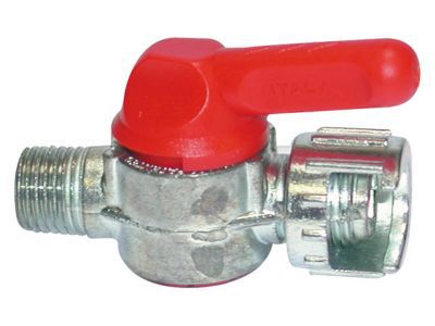 Vanne pour compresseur 1/4 gaz mâle Mecafer rouge