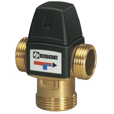 Vanne thermostatique VTA322 - Connexion: G3/4" - Largeur: 70 mm - Hauteur: 94 mm - Profondeur: 46 mm
