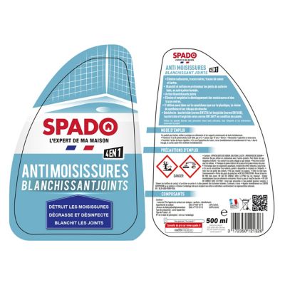 Vaporisateur anti-moisissures blanchissant joints Spado 500ml