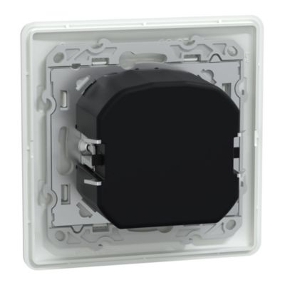 Variateur de lumière universel en 2 ou 3 fils complet Schneider Electric Ovalis blanc
