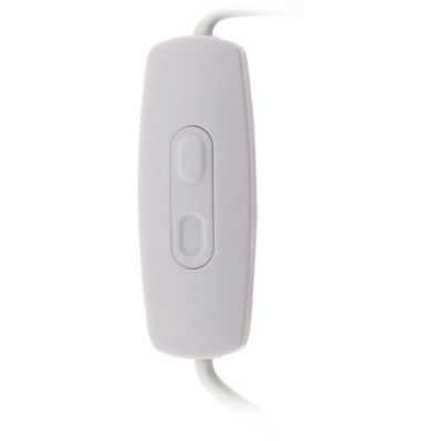 Variateur pour LED de 1 à 50 W précablé avec fiche 6A coloris blanc