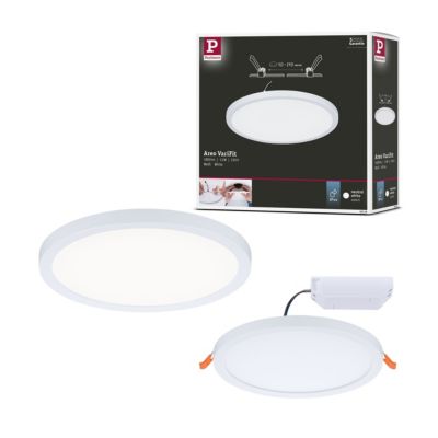 VariFit Panneau encastré LED Areo IP44 rond 175 mm 13W 1200lm 4000K Blanc