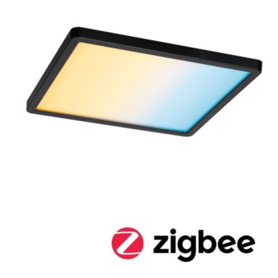 VariFit Panneau encastré LED Smart Home Zigbee 3.0 Areo IP44 carré 230x230mm  16W 1400lm Tunable White Noir gradable