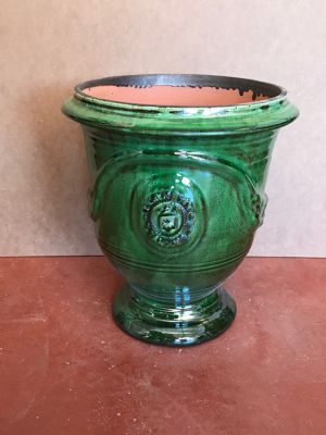 Vase Anduze vert H.32 cm Castorama