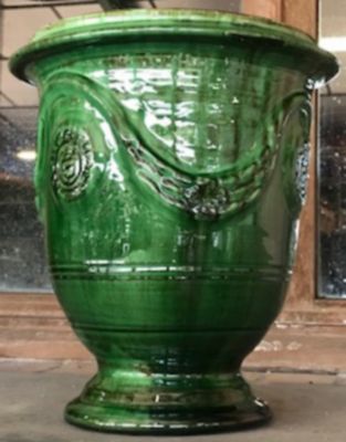 Vase Anduze vert H.45 cm Castorama