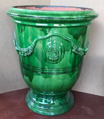 Vase Anduze vert H.80 cm Castorama
