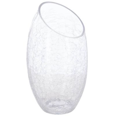 Vase bombé verre craquelé H23cm - Atmosphera Créateur d'intérieur