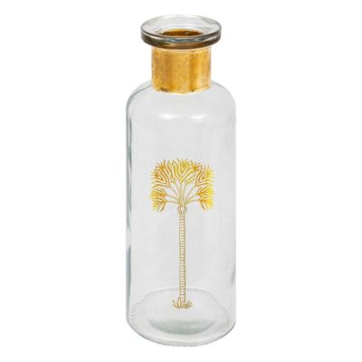 Vase bouteille "Tropical boudoir" H22cm transparent - Atmosphera Créateur d'intérieur