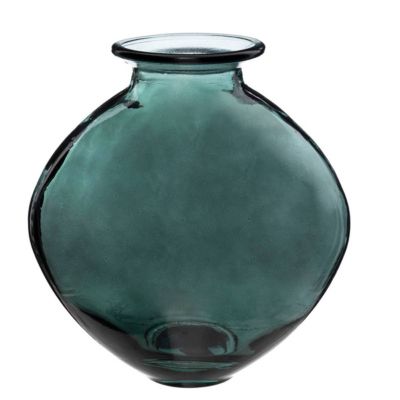 Vase "Candy" - verre recyclé - vert - H26 cm - Atmosphera