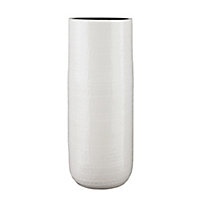 Vase céramique Floyd rond blanc ø28 x h.70 cm