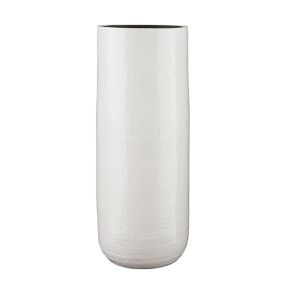 Vase céramique Floyd rond blanc ø28 x h.70 cm