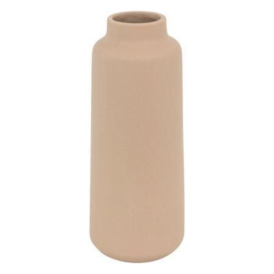 Vase céramique Rily beige nude H.30cm Atmosphera