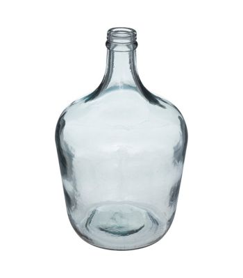 Vase Dame Jeanne en Verre recyclé Bleu D 18 x H 30 cm