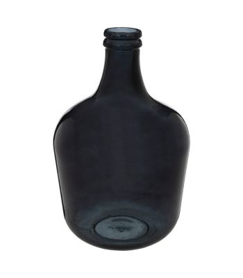 Vase Dame Jeanne en Verre recyclé Noir D 27 x H 42 cm