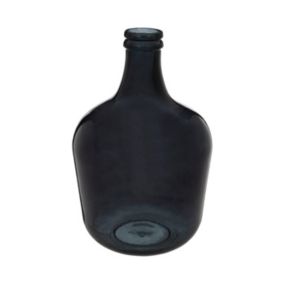 Vase Dame Jeanne en Verre recyclé Noir D 27 x H 42 cm