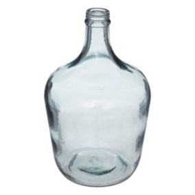 Vase "Dame jeanne" - verre recyclé - bleu - H30 cm - Atmosphera