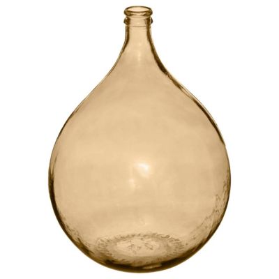 Vase "Dame jeanne" - verre recyclé - rose blush - H56 cm - Atmosphera