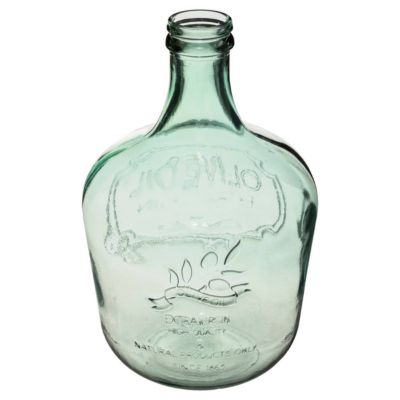 Vase "Dame jeanne" - verre recyclé - transparent - H42 cm - Atmosphera