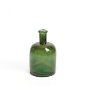 Vase décoratif en verre recyclé Marta vert 2,25L l.12 x H.20 x Ø12 cm
