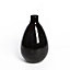 Vase décoratif en verre recyclé Noctis noir 10L - l.27 x H.42 x Ø27 cm