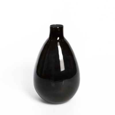Vase décoratif en verre recyclé Noctis noir 10L - l.27 x H.42 x Ø27 cm