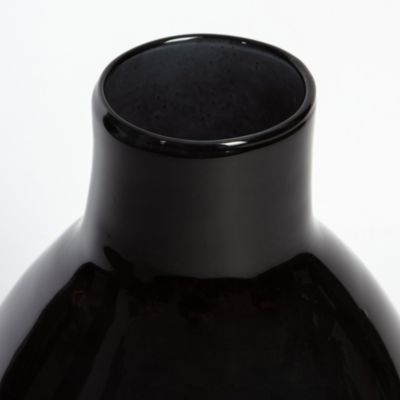 Vase décoratif en verre recyclé Noctis noir 10L - l.27 x H.42 x Ø27 cm