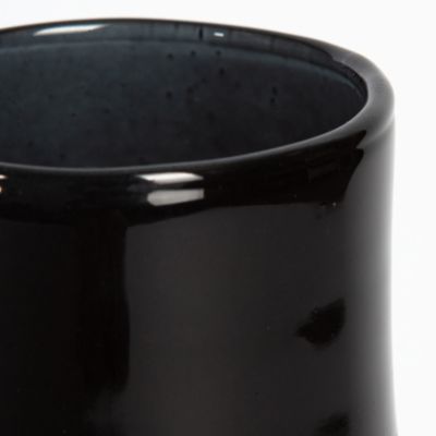 Vase décoratif en verre recyclé Noctis noir 10L - l.27 x H.42 x Ø27 cm