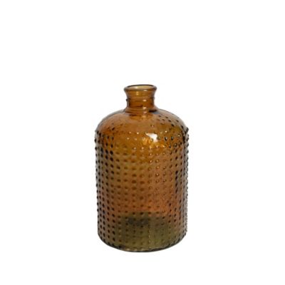 Vase décoratif en verre recyclé Nuxia bleu 5L - l.18 x H.31 x Ø18 cm