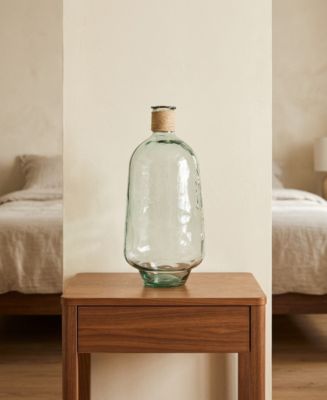 Vase décoratif style dame-jeanne en verre transparent Ø.60 cm Deko&Co